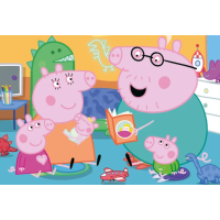 DINO Puzzle Prasátko Peppa: Domov 24+48 dílků