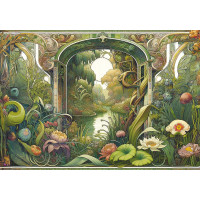 INTERDRUK Puzzle Secret Garden: Zapomenutá zahrada 500 dílků