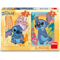 DINO Puzzle Zamilovaný Stitch 24+48 dílků