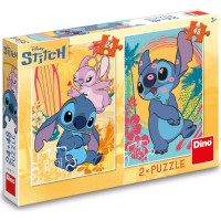 DINO Puzzle Zamilovaný Stitch 24+48 dílků