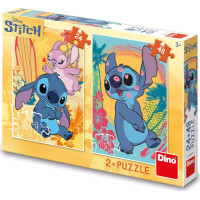 DINO Puzzle Zamilovaný Stitch 24+48 dílků
