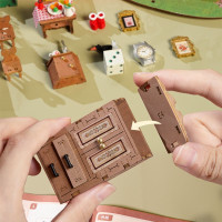 ROBOTIME Rolife DIY 3D dřevěné puzzle Pohádkový domek na stromě s LED osvětlením