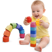 CLEMENTONI Soft Clemmy Sada 9 měkkých kostek