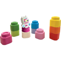 CLEMENTONI Soft Clemmy Sada 10 měkkých kostek + figurka jednorožce