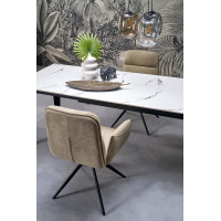 Jídelní otočná židle K574 - tmavě béžová