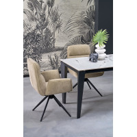 Jídelní otočná židle K574 - tmavě béžová