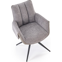 Jídelní otočná židle K579 - popelavě šedá