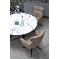 Jídelní otočná židle K571 - tmavě béžová