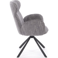 Jídelní otočná židle K571 - popelavě šedá