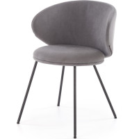 Jídelní židle K-587 - popelavě šedá