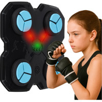 Boxerský nástěnný trenažér KX3006 s hudbou, LED a USB + rukavice