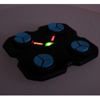 Boxerský nástěnný trenažér KX3006 s hudbou, LED a USB + rukavice