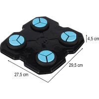 Boxerský nástěnný trenažér KX3006 s hudbou, LED a USB + rukavice