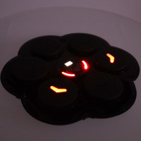 Boxerský nástěnný trenažér KX3007 s hudbou, LED a USB + rukavice