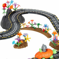 Magnetická závodní dráha - 2 svítící vozidla - 310 prvků