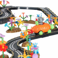 Magnetická závodní dráha - 2 svítící vozidla - 310 prvků