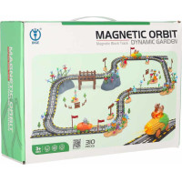 Magnetická závodní dráha - 2 svítící vozidla - 310 prvků