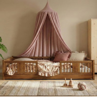 Dětská Montessori postel z masivu borovice LUNA - 190x90 cm