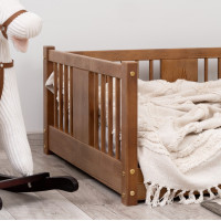 Dětská Montessori postel z masivu borovice LUNA - 160x80 cm