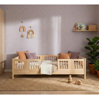 Dětská postel z masivu borovice LUNA 10 - 160x80 cm