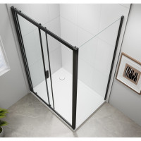 Polysan EASY BLACK obdélníkový sprchový kout 1000x800mm, čiré sklo L/P varianta EL1015B-02