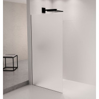 Polysan ARCHITEX sada pro uchycení skla podlaha-stěna se spádovou lištou, 1615x2105mm, levá, černá mat AX2116BL