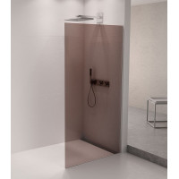 Polysan ARCHITEX sada pro uchycení skla podlaha-stěna se spádovou lištou, 1615x2105mm, pravá, leštěný hliník AX2116R