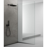 Polysan ARCHITEX sada pro uchycení skla podlaha-stěna se spádovou lištou, 1615x2105mm, pravá, černá mat AX2116BR