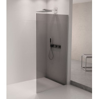 Polysan ARCHITEX sada pro uchycení skla podlaha-stěna se spádovou lištou, 1615x2105mm, pravá, leštěný hliník AX2116R