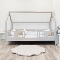 Dětská domečková postel z masivu borovice LUNA L 20 - 190x90 cm