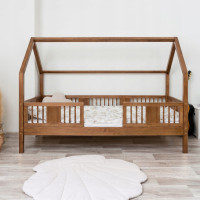 Dětská domečková postel z masivu borovice LUNA L 20 - 190x90 cm