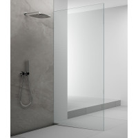 Polysan ARCHITEX sada pro uchycení skla podlaha-stěna se spádovou lištou, 1615x2105mm, pravá, leštěný hliník AX2116R