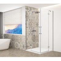 Gelco TRINITY CHROME obdélníkový sprchový kout 1200x1100mm, rohový vstup, čiré sklo GT2211-12C-CH