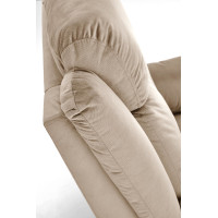 Elektrické polohovací křeslo LORIS - čalouněné látkou - béžové