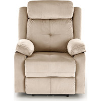 Elektrické polohovací křeslo LORIS - čalouněné látkou - béžové