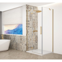 Gelco TRINITY GOLD MATT čtvercový sprchový kout 1000x1000mm, čiré sklo, levé GT5610-10CL-G