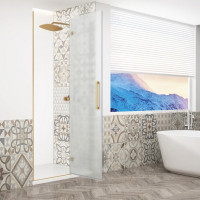 Gelco TRINITY GOLD MATT sprchové dveře do niky 1000mm, matné sklo, pravé GT1210MR-G