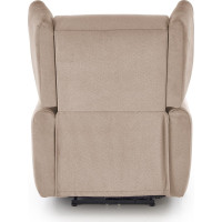 Elektrické polohovací křeslo GELATO - čalouněné látkou - béžové
