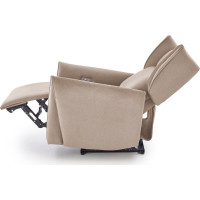 Elektrické polohovací křeslo GELATO - čalouněné látkou - béžové