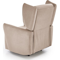 Elektrické polohovací křeslo GELATO - čalouněné látkou - béžové