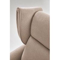 Elektrické polohovací křeslo GELATO - čalouněné látkou - béžové