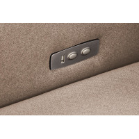 Elektrické polohovací křeslo GELATO - čalouněné látkou - béžové