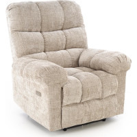 Elektrické polohovací křeslo AMORE - čalouněné látkou - béžové
