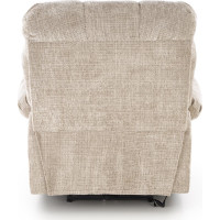 Elektrické polohovací křeslo AMORE - čalouněné látkou - béžové