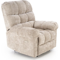 Elektrické polohovací křeslo AMORE - čalouněné látkou - béžové