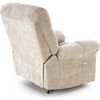 Elektrické polohovací křeslo AMORE - čalouněné látkou - béžové