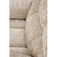 Elektrické polohovací křeslo AMORE - čalouněné látkou - béžové