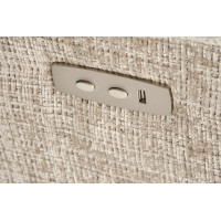 Elektrické polohovací křeslo AMORE - čalouněné látkou - béžové