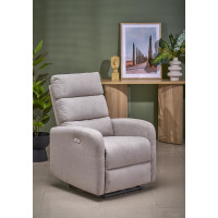 Elektrické polohovací křeslo CARINIO - čalouněné látkou - béžové