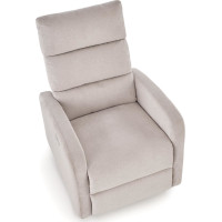 Elektrické polohovací křeslo CARINIO - čalouněné látkou - béžové